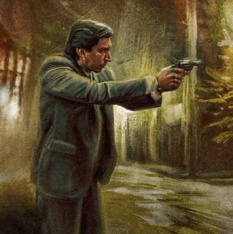 bngtancure's tweet photo. to mal demais ele LINDO na primeira e a arma parecendo pistolinha de criança por causa das mãos GIGANTES to insana https://t.co/JxiJ4N3Ofr