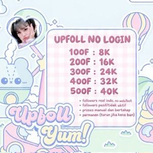upfollyum's tweet photo. hello wts jual upfoll folls ig followers instagram real indo yaa, start 100f 8k, 500f only 40k, no web/bot, nolog hanya butuh username, avail inrush, silakan ke wa untuk order https://t.co/ximwPxLzov #zonauang #zonajajan https://t.co/FJCa17G494