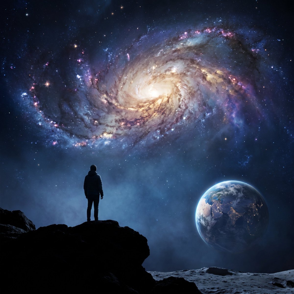 EbipadeiDaniel's tweet photo. We are made from the same universe we're trying to understand.
The elements in our bodies were forged through cosmic processes long before we existed.
We look outward to understand the universe.
But in a strange way, the universe is also looking at itself through us.
We are matter that became conscious enough to ask:
“Why am I here?”