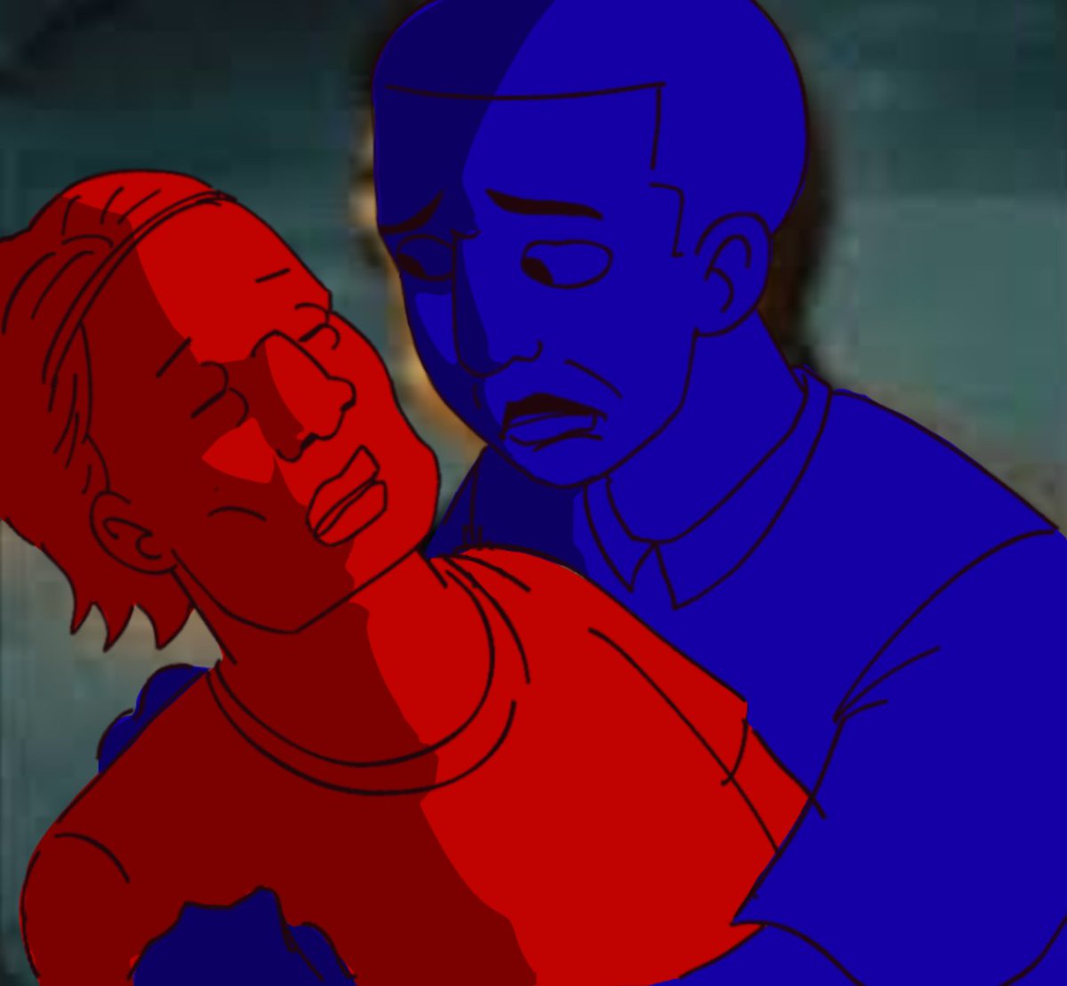 dangergirll_'s tweet photo. Was told by a friend to draw this I had to oblige . Not even going to tag it it’s lowkey stupid https://t.co/LSa41KjTib
