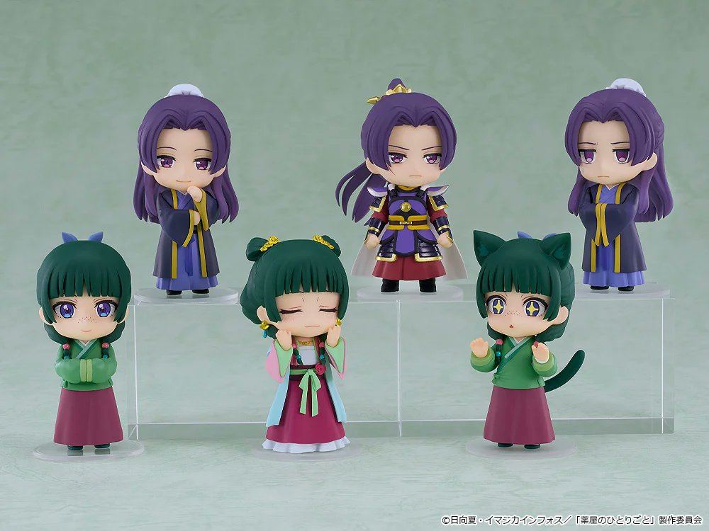 goodsksryh99's tweet photo. 2027年3月発売予定
ねんどろいどさぷらいず 薬屋のひとりごと
猫猫&amp;壬氏コレクション

■BOX購入特典
・ホビーゾーン：アクリルスタンド
・アニメイト：ミニステッカーセット
・あみあみ：缶バッジ
・グッスマ公式ショップ：コースター

▼ご予約はこちら
https://t.co/f238cdmoKb

#薬屋のひとりごと https://t.co/HEVHXvBdNJ