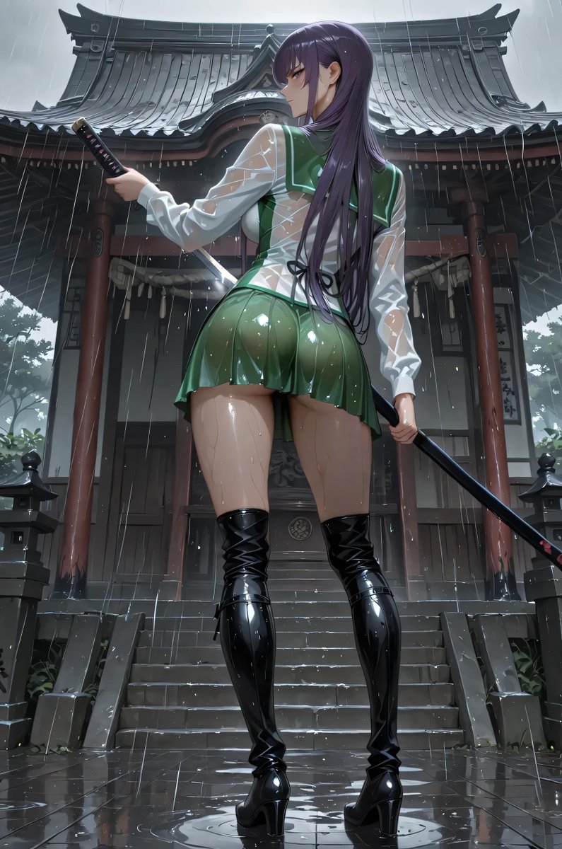 Ollivander52950's tweet photo. 学園黙示録 HIGHSCHOOL OF THE DEAD : 毒島 冴子    
Highschool of the Dead : Saeko Busujima https://t.co/XDB354gLXy