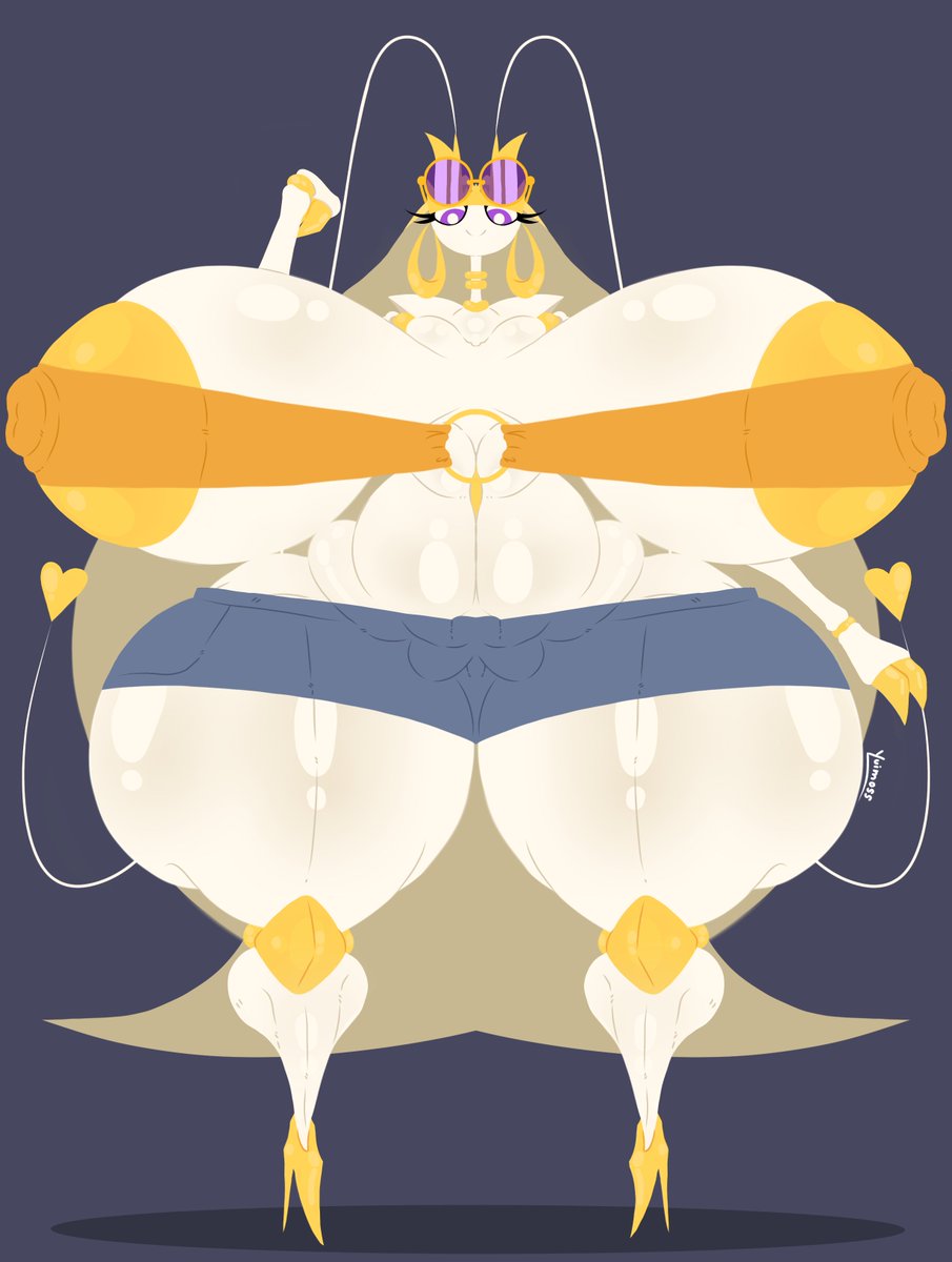 YureikoK's tweet photo. I (re)introduced to you all my Pheromosa !
Her name is Phermni, a silly Phero with Quirky nature! Her entire personality is the opposite to a normal Pheromosa ! Oh and she is 10ft tall :0000
I hope y'all will like her !! Love you all !!
#nsfw https://t.co/fQPNSlVBEY