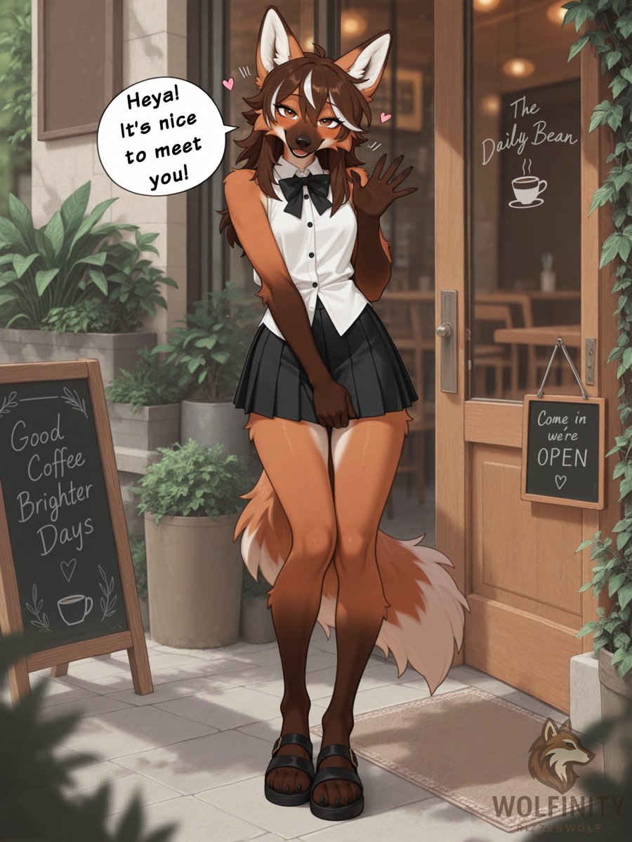 WolfinityAI's tweet photo. Felicia aka Felix the maned wolf 🐺

Bit of a redesign with this older character https://t.co/6e7ePmZXWk