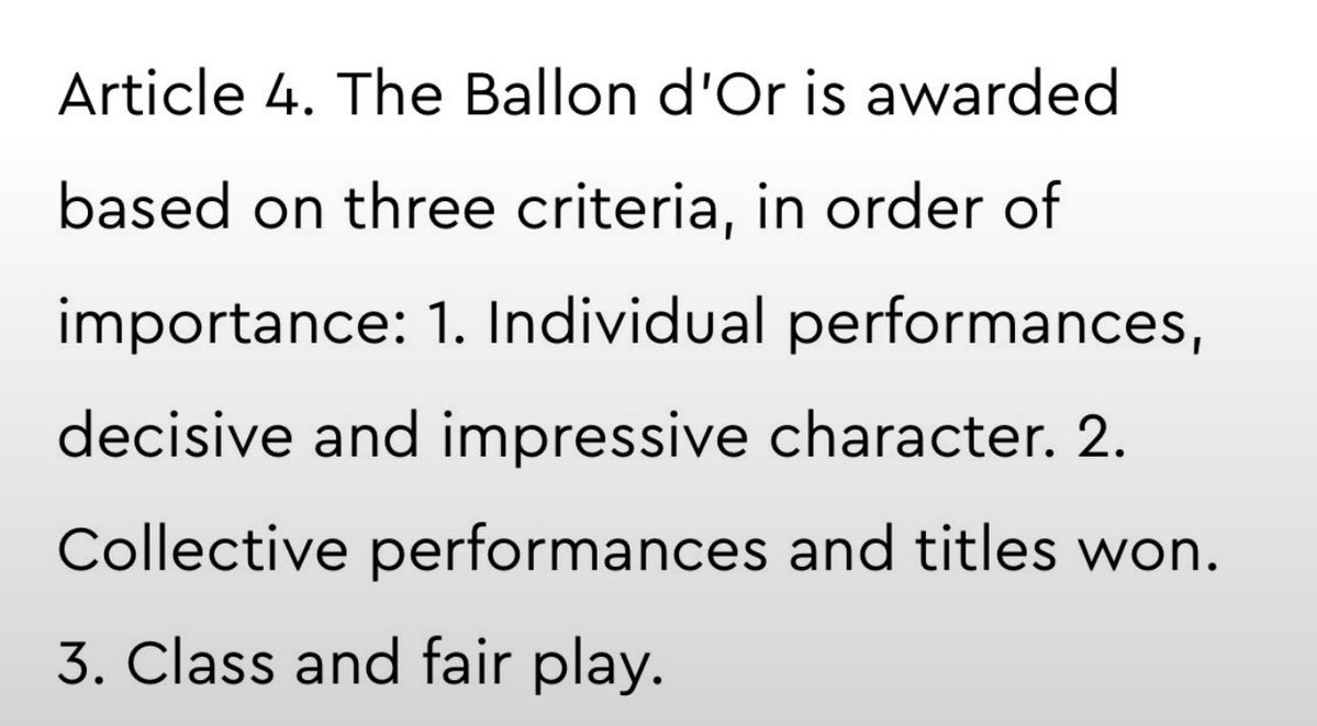 w1thdr5w's tweet photo. @Yhq__1 Because the Ballon d’Or prioritizes individual performance at the highest https://t.co/OXfqZsLrAg