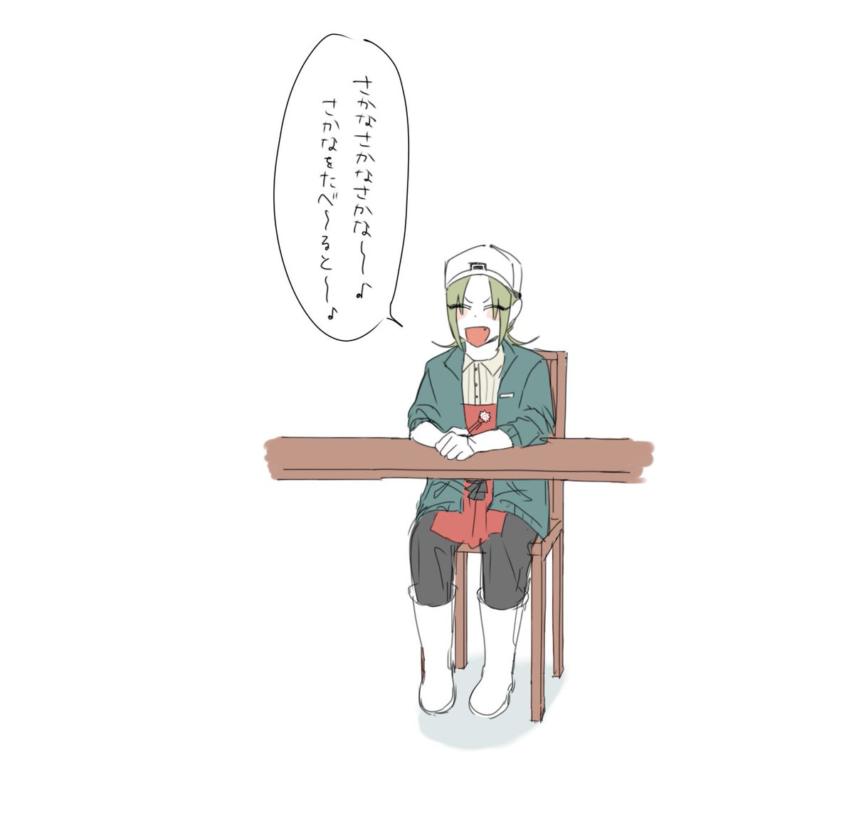 s_s6110's tweet photo. 足ついてなくてかわいいんだ…… https://t.co/3PBsCv0NaZ