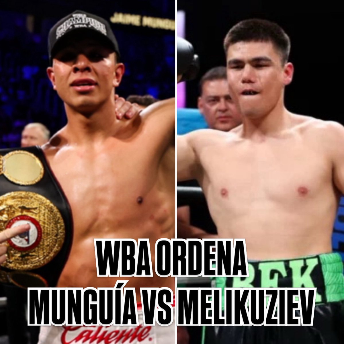 ChavaESPN's tweet photo. Breaking News: @WBABoxing ordena negociaciones para Jaime Munguía y Bektemir Melikuziev por el campeonato Supermediano. Tienen hasta octubre 21 para llegar a un acuerdo. https://t.co/QtJgiIALY0