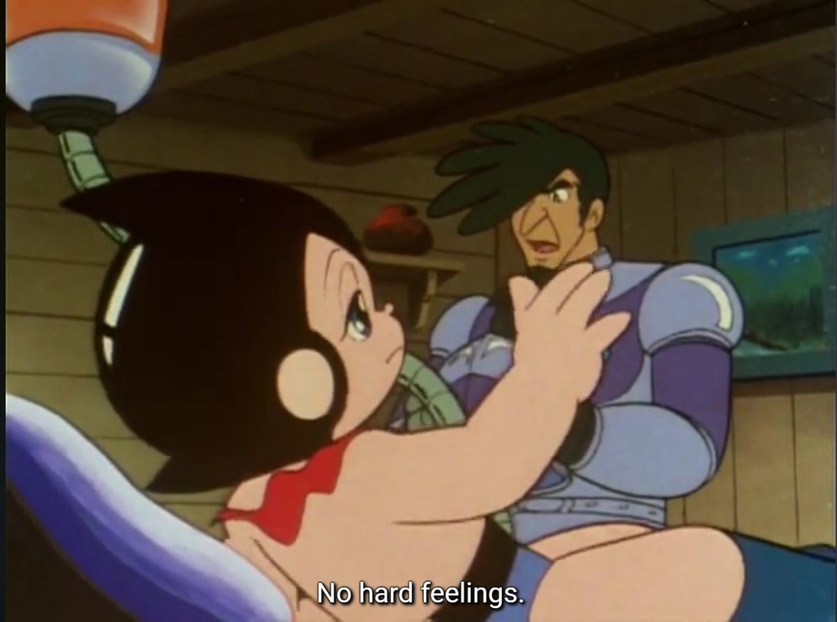 AtomicTobio's tweet photo. Tobio dies in a car crash in the Jetter Mars Universe but Atom is never made in his image. 10 years after his son's death, Tobio's father; Doctor Tenma, tricks Mars into draining his energy reserves. 

He planned to modify Mars after his late son, turning him into Atom. https://t.co/ycgX1lrVzA