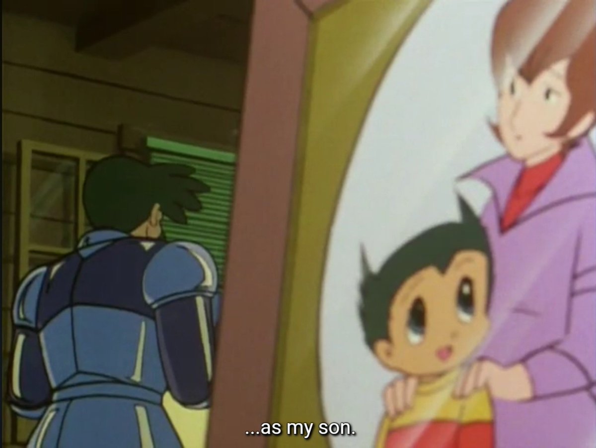 AtomicTobio's tweet photo. Tobio dies in a car crash in the Jetter Mars Universe but Atom is never made in his image. 10 years after his son's death, Tobio's father; Doctor Tenma, tricks Mars into draining his energy reserves. 

He planned to modify Mars after his late son, turning him into Atom. https://t.co/ycgX1lrVzA