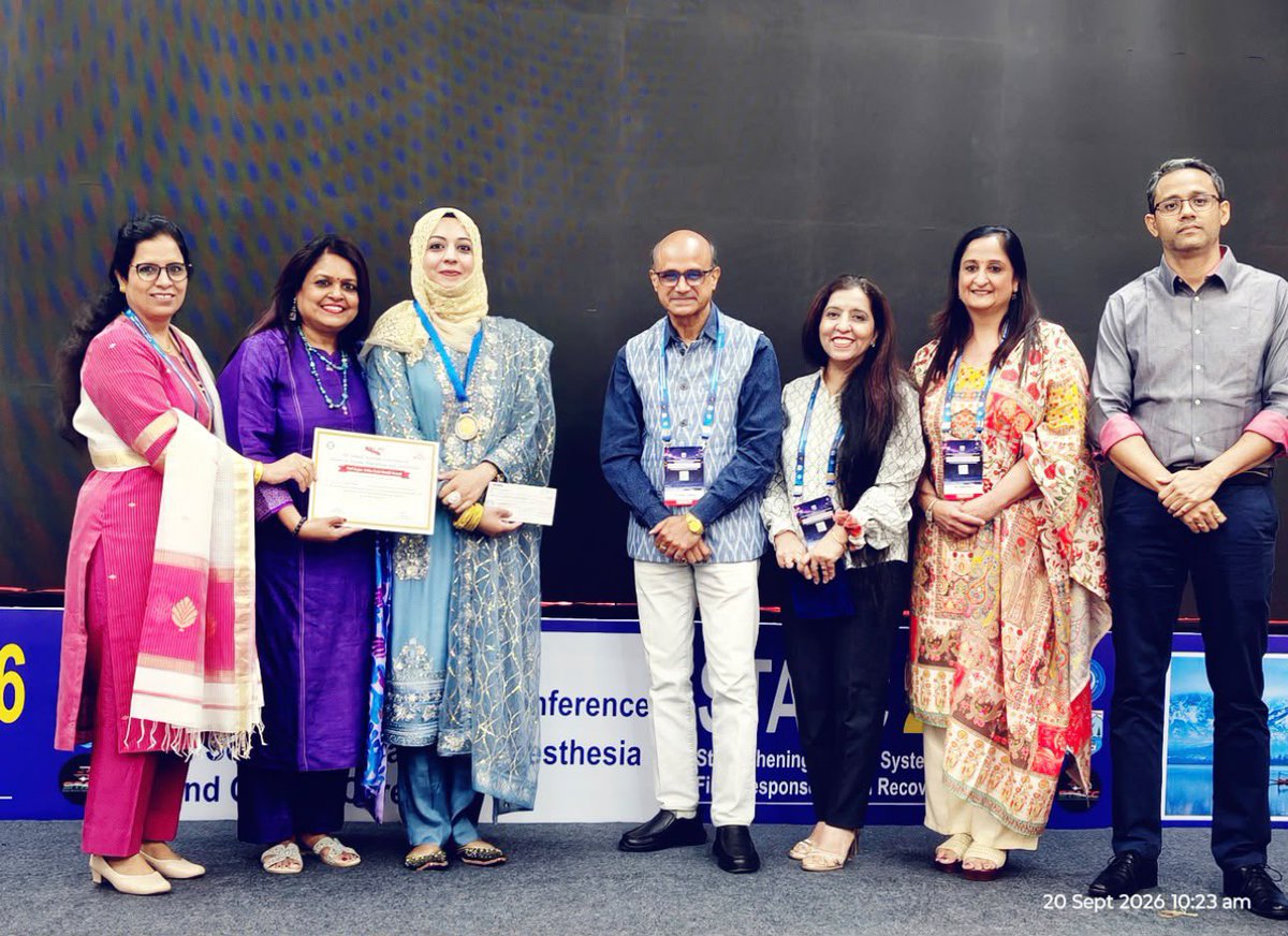 kajal_pgi's tweet photo. 4 Annual Trauma meeting @GMC SRINAGAR #STACC2026 🇮🇳#PGIMER leading trauma systems 🔻🔻
🥇DM Trauma Anaes 3 y course
🥇recurring Trauma Anesth meetings 2018
🥇founder national body #STACC 2021
🥇community impact👮@TraumaNews @casualtysrus @Asiritrauma1 https://t.co/AxX9NUzm8E