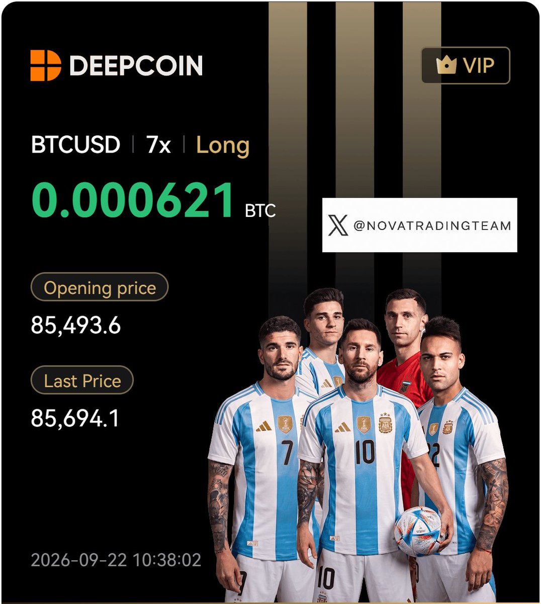 NOVATRADINGTEAM's tweet photo. [BTC 오전 단기 LONG 매매]

BTC $85.4K대 눌림 LONG
팀원들 차례대로 탑승 완료 🏍️

🎯 $87K 부근 1차 반익 예정

Plan → Entry → Execution.
NOVA TRADING TEAM. https://t.co/GAMV1t979I