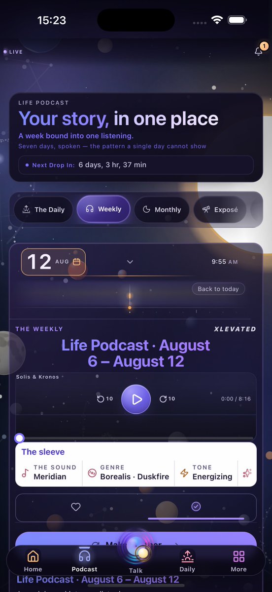 onedarkvader's tweet photo. Launching with 13 languages and over 20 regions, cultures, accents supported. Journal, Growth Indicators,  Alignments and Arrivals (affirmations) and a deeply grounded Jungian corpus, mapped to each users actual birth reading (13 total ♋️ reading traditions) all FREE with limits. https://t.co/roqUHnoVZH