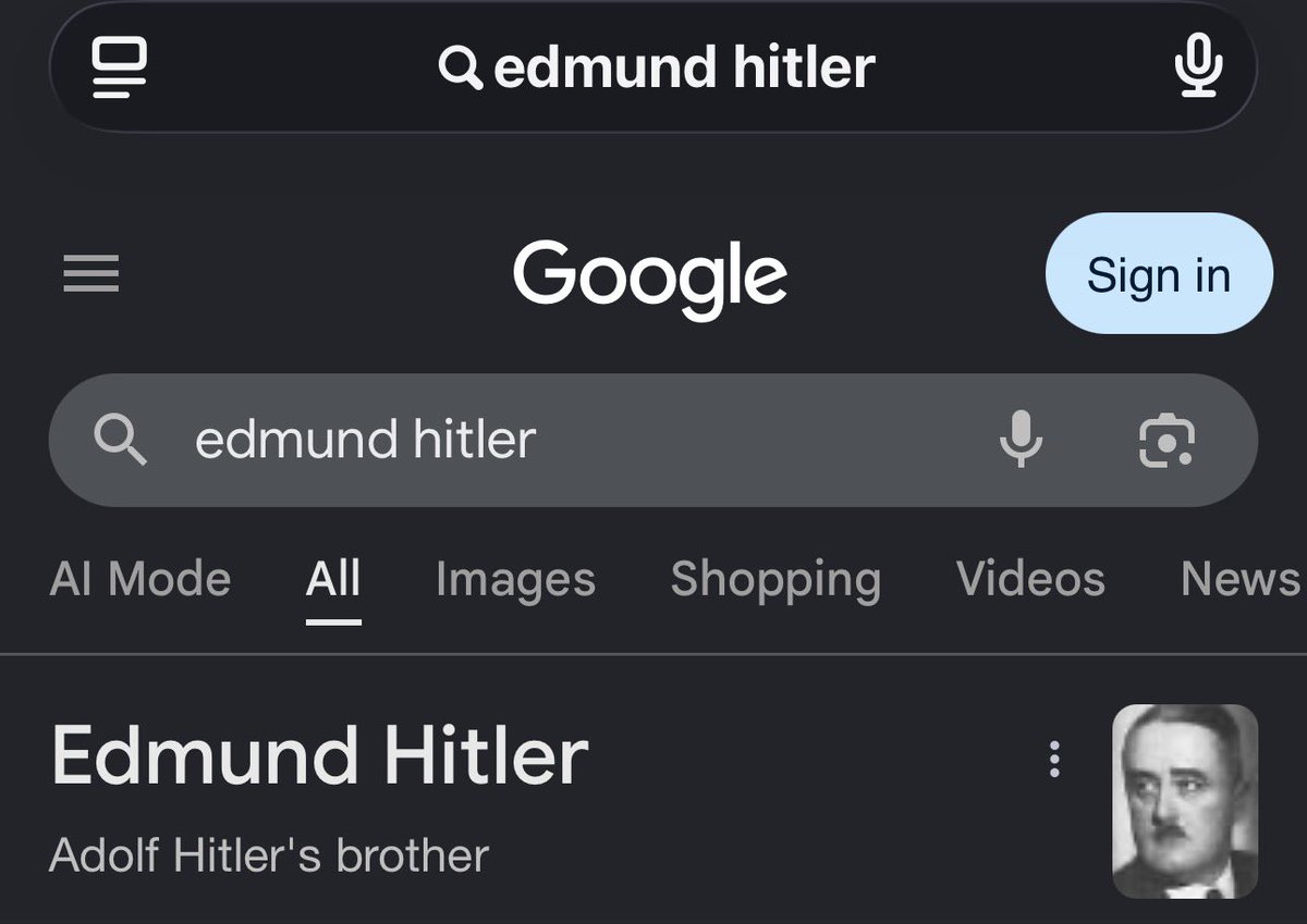 Facepalm27's tweet photo. I was looking for the edmund mcmillen hitler image and accidentally found out hitler had a brother of the same goddamn name https://t.co/limkyE4kzp