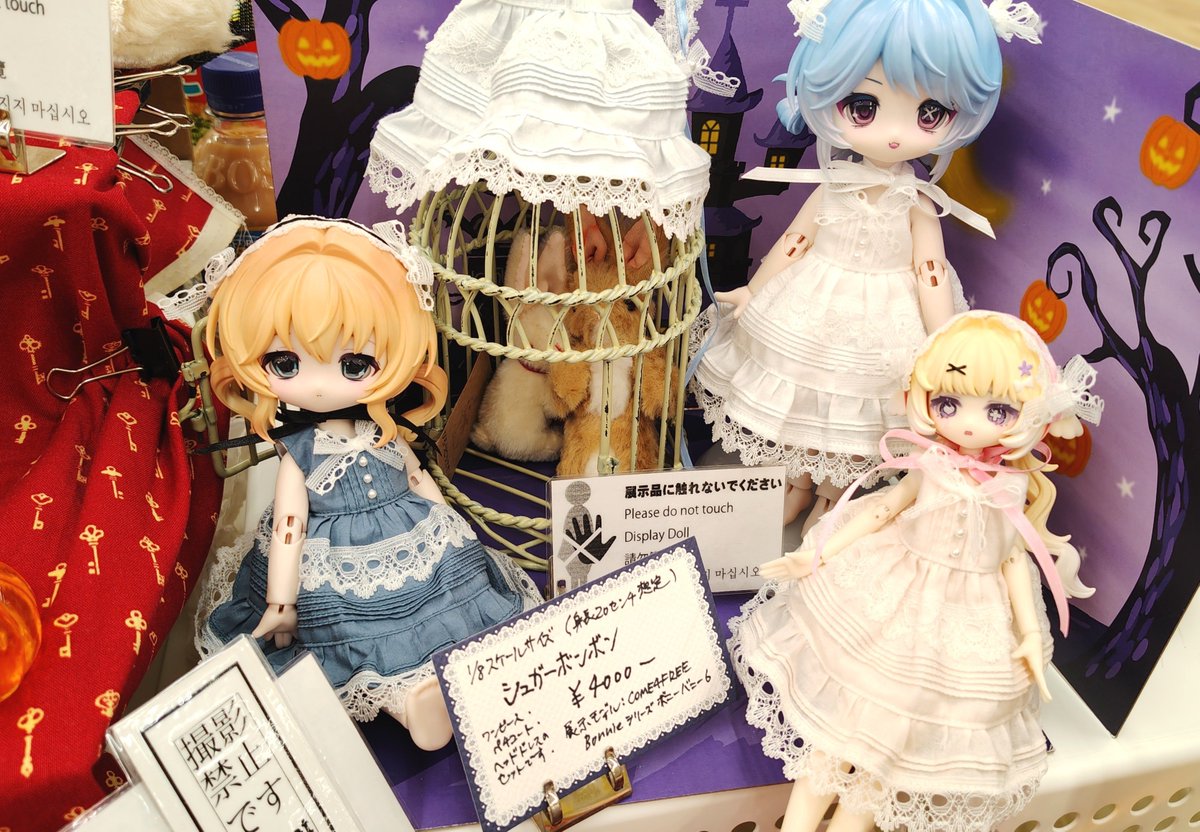 __kumikumi's tweet photo. ドールショウ設営完了しました！
3A-15.16「ドリームキャット」です。
オビツ11サイズと1/8スケールサイズのドールドレスを頒布します。
よろしくお願いします！ https://t.co/CsMr4LspWf