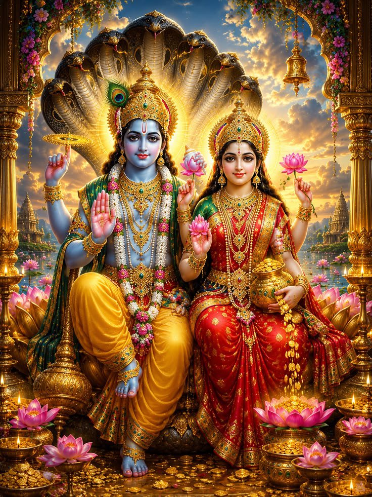 AkshitaL_'s tweet photo. श्रीहरि एवं माँ महालक्ष्मी का दिव्य अलौकिक दर्शन.!!🙏 https://t.co/EF6SfYpB3r