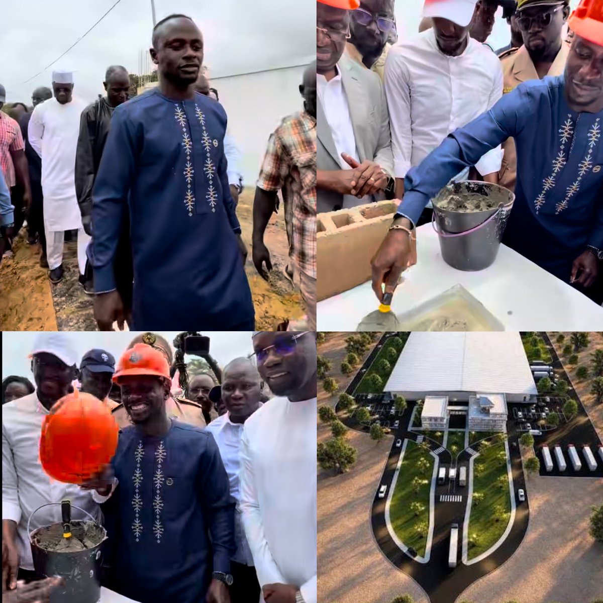 Juezcentral's tweet photo. No se puede ser más grande que Sadio Mané.

El crack senegalés llegó hoy a Bambali, Senegal, para poner la primera piedra de un Parque Agroindustrial que él financió con 20 millones de dólares.

Servirá para procesamiento de fruta de la región y generará más de 2000 empleos directos.

No olvidar que Sadio ya financió un hospital, un colegio, canchas de fútbol y también conexión a internet en su pueblo.

Esto es trascender, dejar huella. CRACK.