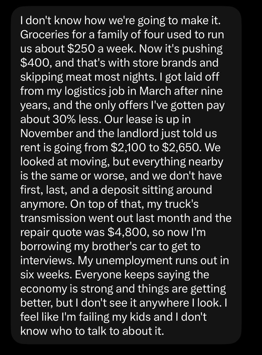 trackingcosts's tweet photo. This is devastating to read. The middle class is getting squeezed. https://t.co/llCIfKh4Qi