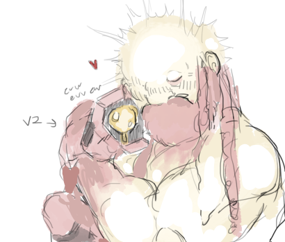 primenumbernine's tweet photo. can i suggest sisyv2us (sisyphus x v2)
is this allowed 
#ultrakill https://t.co/TTQh0ls6OB