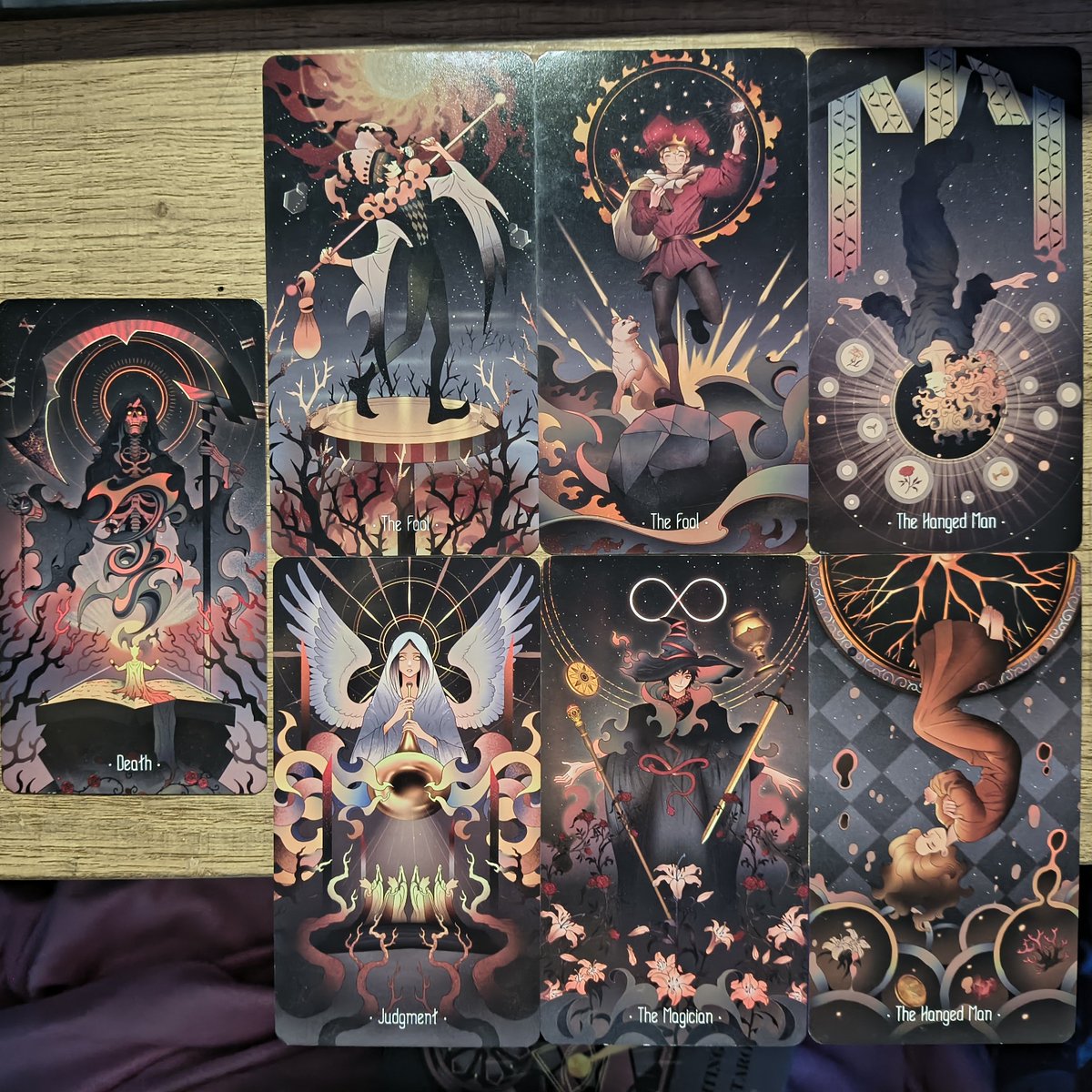 Moonlit0Fortune's tweet photo. Some of my favorite cards from my deck 💛
And yes it has multiples of the same cards... I haven't figured that out yet https://t.co/tqsfNPQaSs