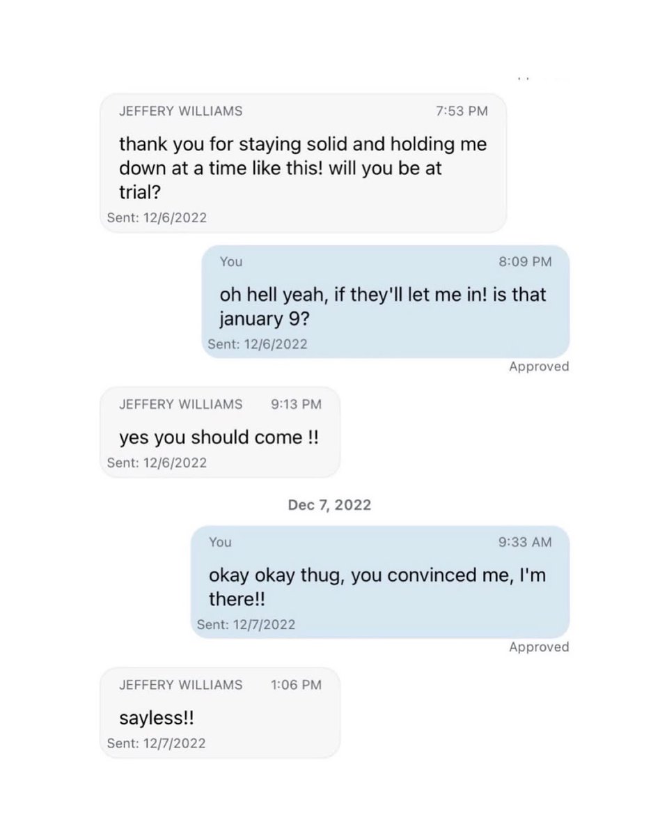 Complex's tweet photo. A fan accidentally figured out how to text Young Thug while he was in jail

Months later Thug met her in person and immediately remembered her when she introduced herself 

[H/T: culturedogz] https://t.co/xpvKHWq3CD