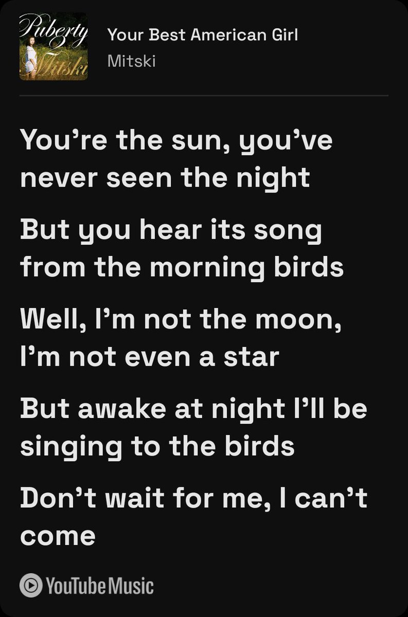 jiangzxian's tweet photo. NO AVENYUE, NO SEAN UNA PAREJA TAN COMPLICADA QUE SU RELACIÓN SEA DESCRITA CON CANCIONES DE MITSKI AAAA https://t.co/fnjRUpgQBe
