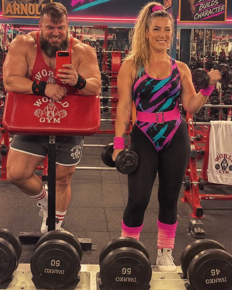 laylarodriguezi's tweet photo. Well… I guess our Halloween costumes are officially decided. 🤣

Derek sent me these after playing with a ChatGPT prompt, and I completely lost it. The hair, leotards, leg warmers, tiny gym shorts—purely aggressive ’80s bodybuilding. But https://t.co/IorrvNZhAj