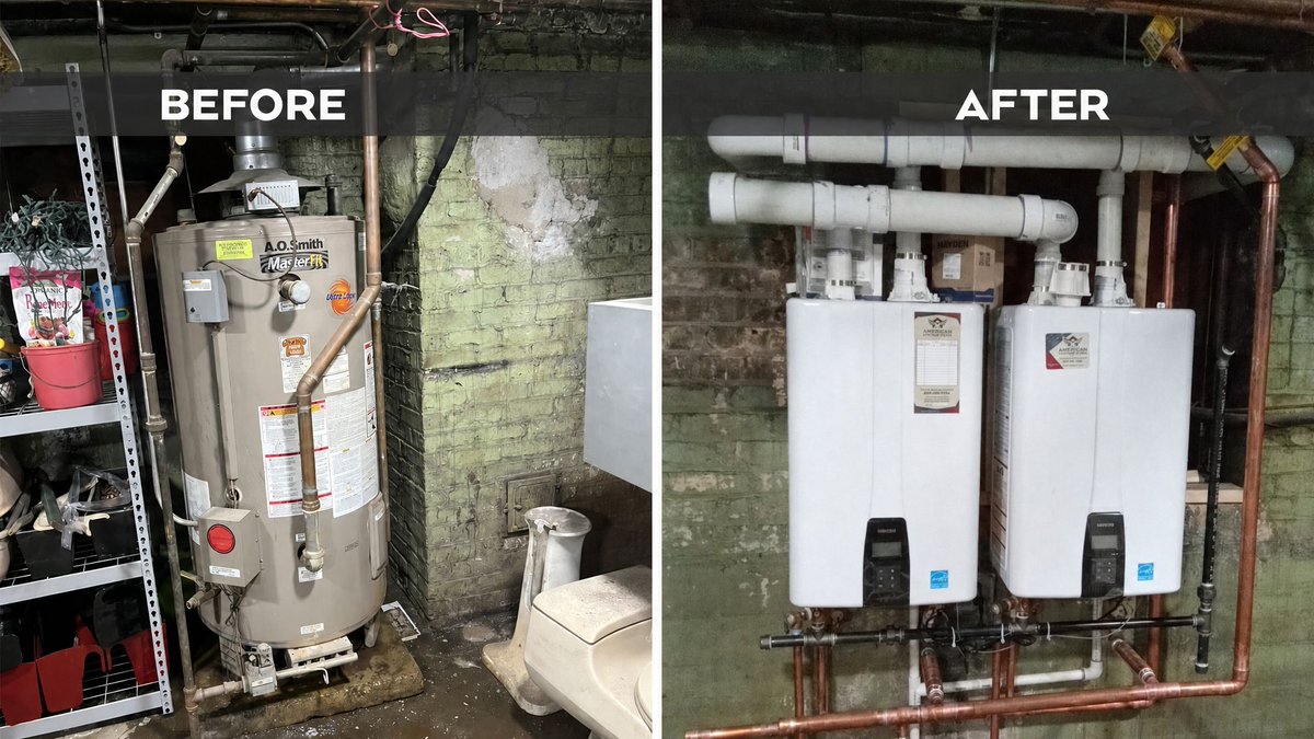 Plumber24FW's tweet photo. No hot water? Leaking water heater? Thinking about switching to tankless?

📞 (817) 755-5621
🌐 https://t.co/bqtHBtkfDu
License: M-27587

Serving Fort Worth and surrounding areas.

#FortWorthPlumber #FortWorthTX #WaterHeater #TanklessWaterHeater #Plumbing https://t.co/hXJKETLVOX