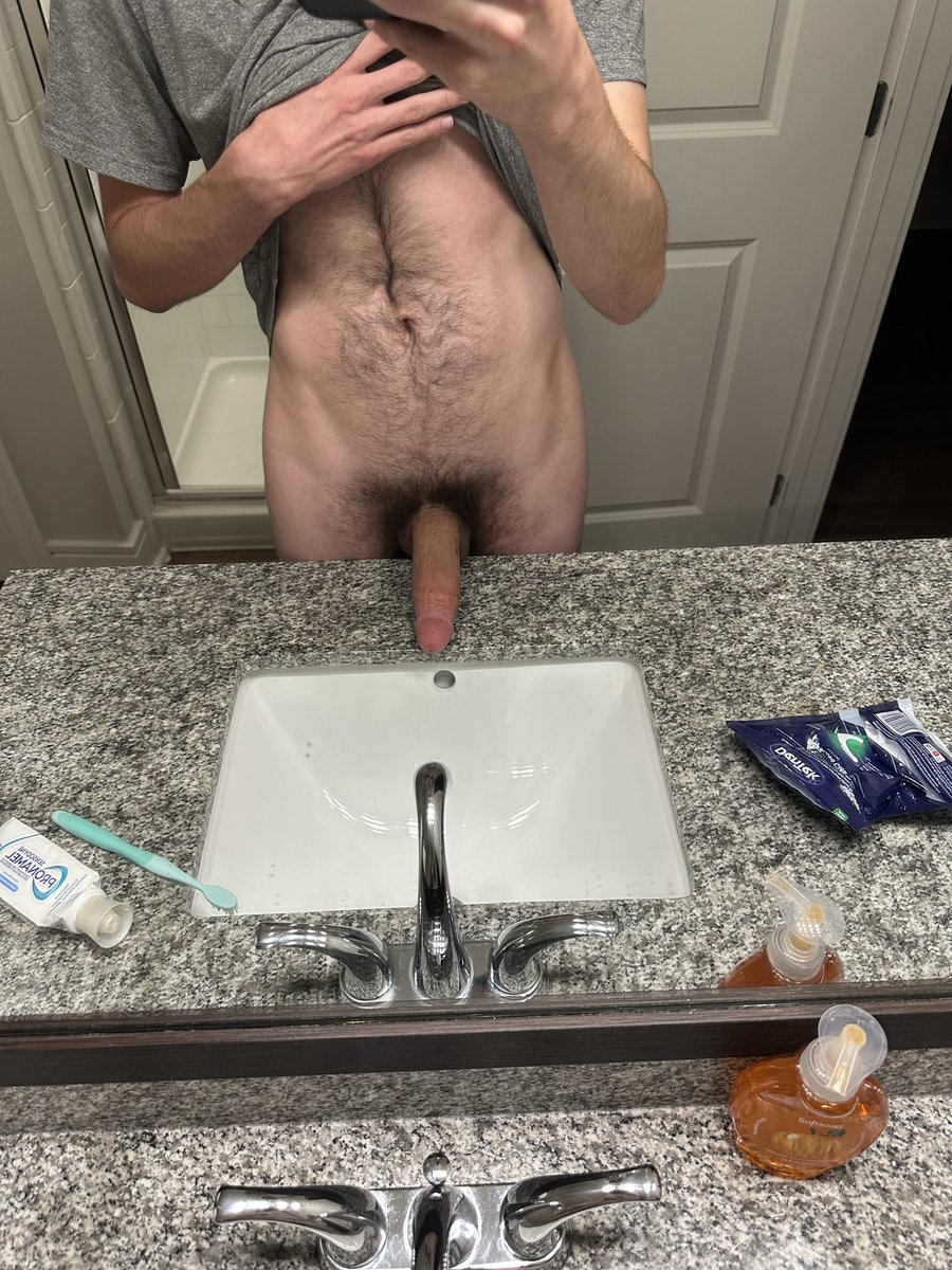 almosthung's tweet photo. Breakin in the new place with my big weiner https://t.co/HtEqCzXw9R