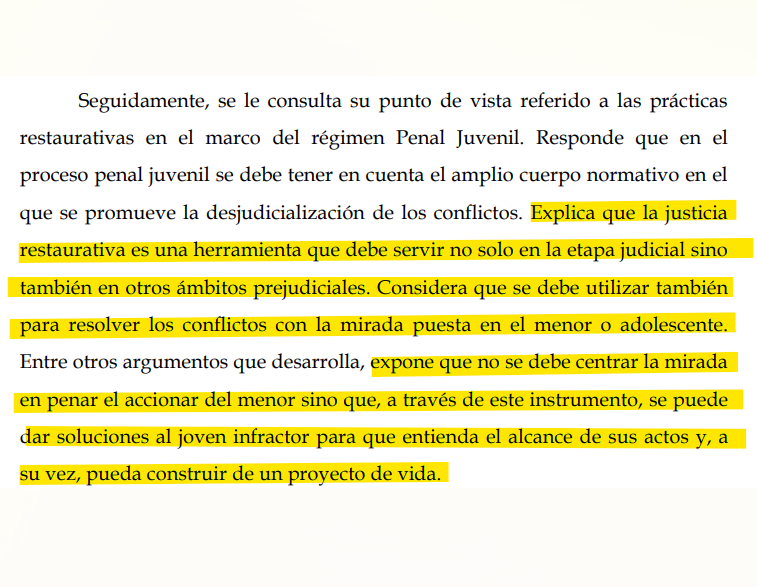 Tomidiazcueto's tweet photo. Esta jueza Laura de Marinis, es una garantista falopa peronista. Forma parte de la agrupacion sindical judicial SITRAJU CABA que es conducido por la dipuatada peronista Vanesa Siley.

Al momento de concursar para jueza, aseguró que siempre se dedicó a velar por el interes de los niños. Toma a los chorritos y asesinos como "niños".

La muy hija de su madre además sostiene que no esta bien penar a los menores, sino que hay que tener herramientas restaurativas. Dicho por ella misma en el documento.

Rajen a este especimen de la Justicia urgente 🚨