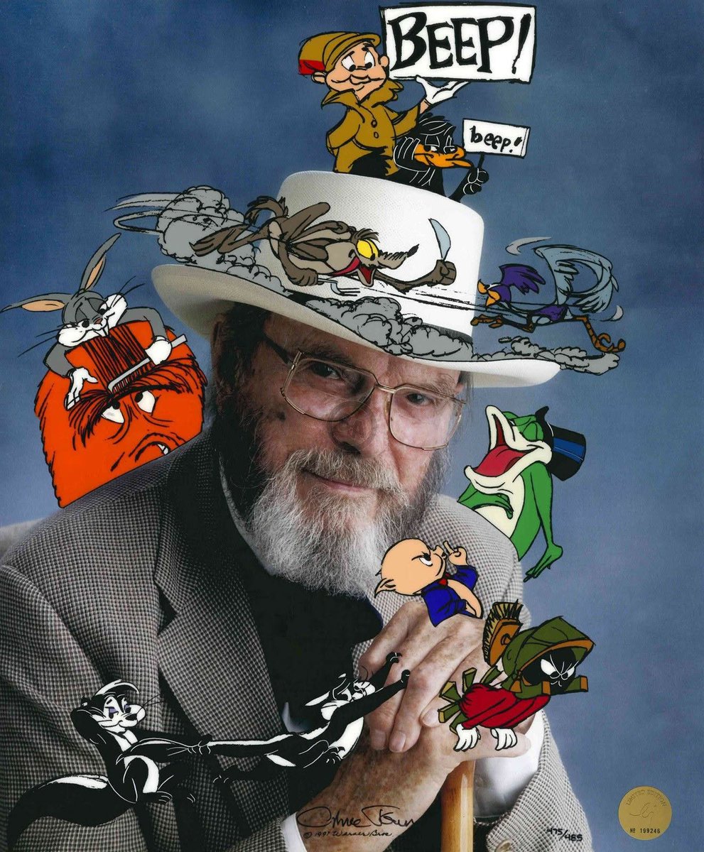 staytoonedfolks's tweet photo. On his birthday, we remember legendary animator and director, Chuck Jones (September 21, 1912 – February 22, 2002). 🎂❤️
#ChuckJones #Animation #LooneyTunes #MerrieMelodies #UbIwerks #WalterLantz #ScreenGems #WarnerBros #MGM #Disney #SibTower #WB #ChuckJonesDay https://t.co/IICbyWfWFv