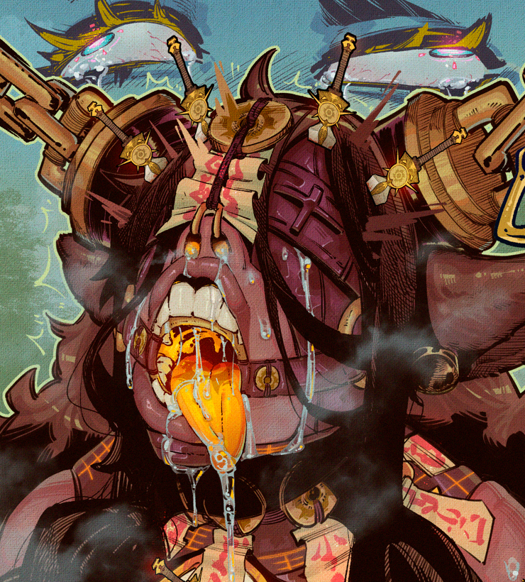 Yoyoro10's tweet photo. Very proud of how this big mouth turned out 🐮 https://t.co/2L1YbRAMzx