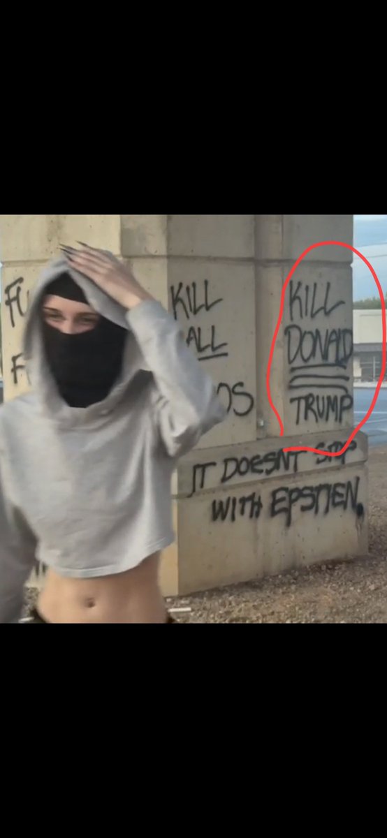 GlendaleFOP12's tweet photo. Close up of the Austin suspect who spray painted the threat to our dear president.

Notice the fingernails.

@SecretService https://t.co/kFE9UF9KEt