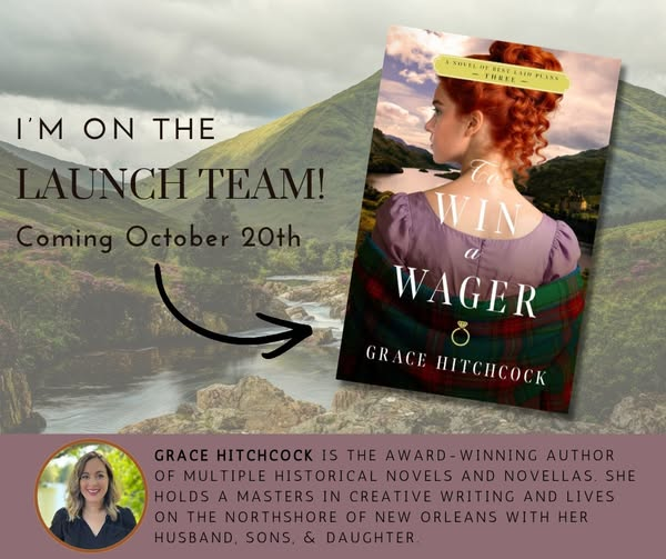 cps1950's tweet photo. .Adventure, intrigue, and romance in a Scottish setting!
Pre-order available!
https://t.co/rqCE4eXN21
#towinawager @grace_hitchcock  
@KregelBooks #October20 #regencyera #historicalchristianromance #launchteam https://t.co/OGKMClyz25