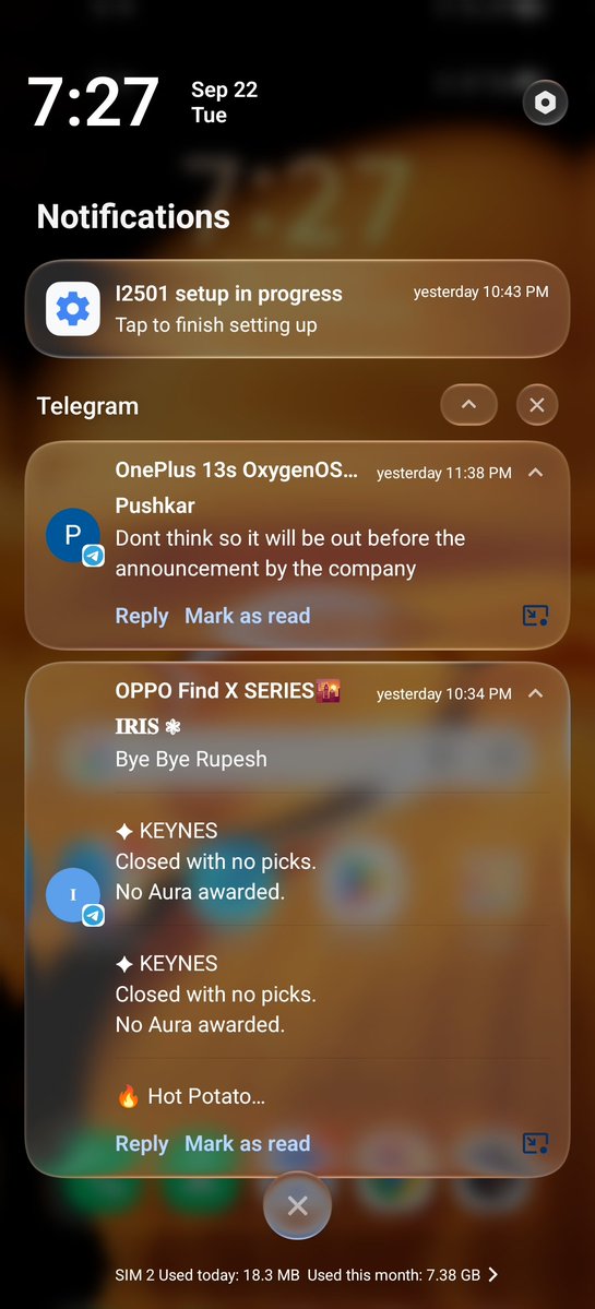 encoword's tweet photo. Notification Centre in OriginOS 7 and ColorOS 17 👀
Both looks fine and stunning. 

I am just fond of this jelly like fluid design 🔥 https://t.co/4RsICfvLXy
