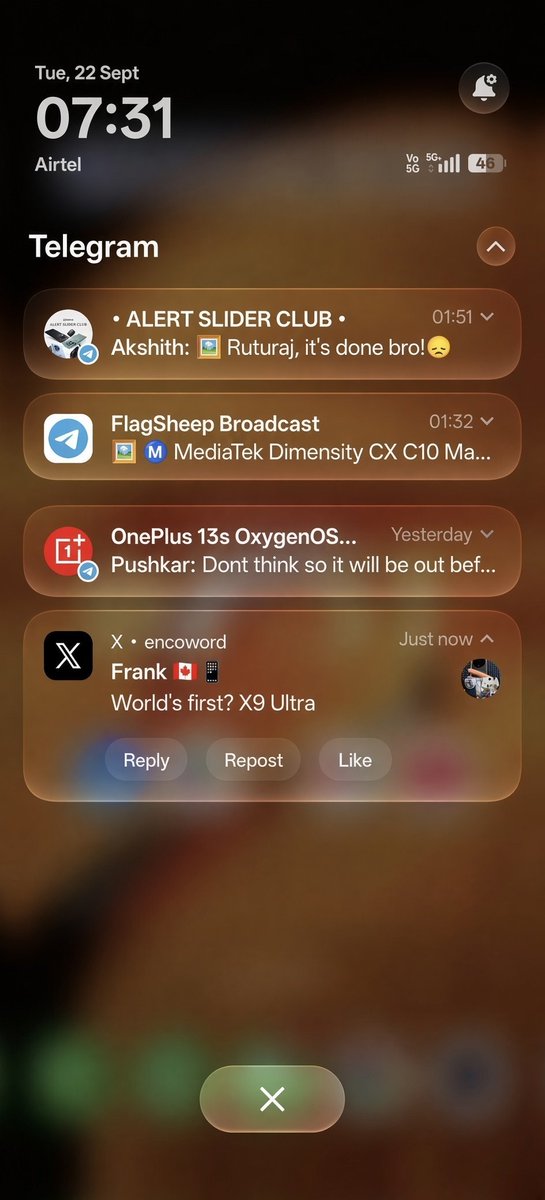 encoword's tweet photo. Notification Centre in OriginOS 7 and ColorOS 17 👀
Both looks fine and stunning. 

I am just fond of this jelly like fluid design 🔥 https://t.co/4RsICfvLXy