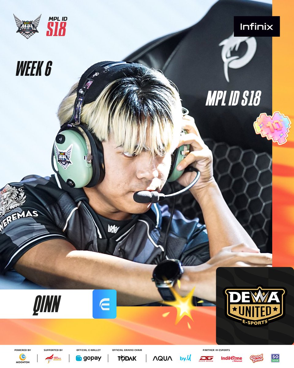 mplidofficial's tweet photo. Posisi pun diisi dengan Erlan, Jiizee, Qinn, Rendyyy, dan Egatzy. Menyala EVOS dengan 3 pemainnya ๐ฅ
#MPLIDS18 #WeOwnThis #TOTW #NiceGame #OwnTheKingfinix https://t.co/vDg6EvCnuu
