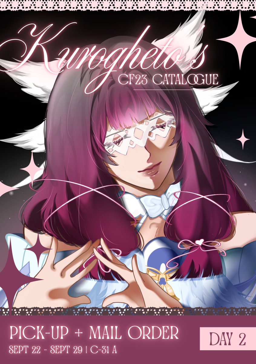Kurogheto's tweet photo. ★ likes &amp; rts are appreciated!!

Nai's #CF23 Batch 2 Catalogue + Giveaway (details in thread!) 
 
📍Circle “DAPUR ALIEN” Booth TBA
📦Pick Up (Day 2) and Mail order 
📅 PO BATCH 2 period: 22 - 29 Sept 2026

📌Fandoms: Genshin, HSR, LADS, Originals, YCH 
ᯓ★
(1/2) https://t.co/CsNtlNHVZ7