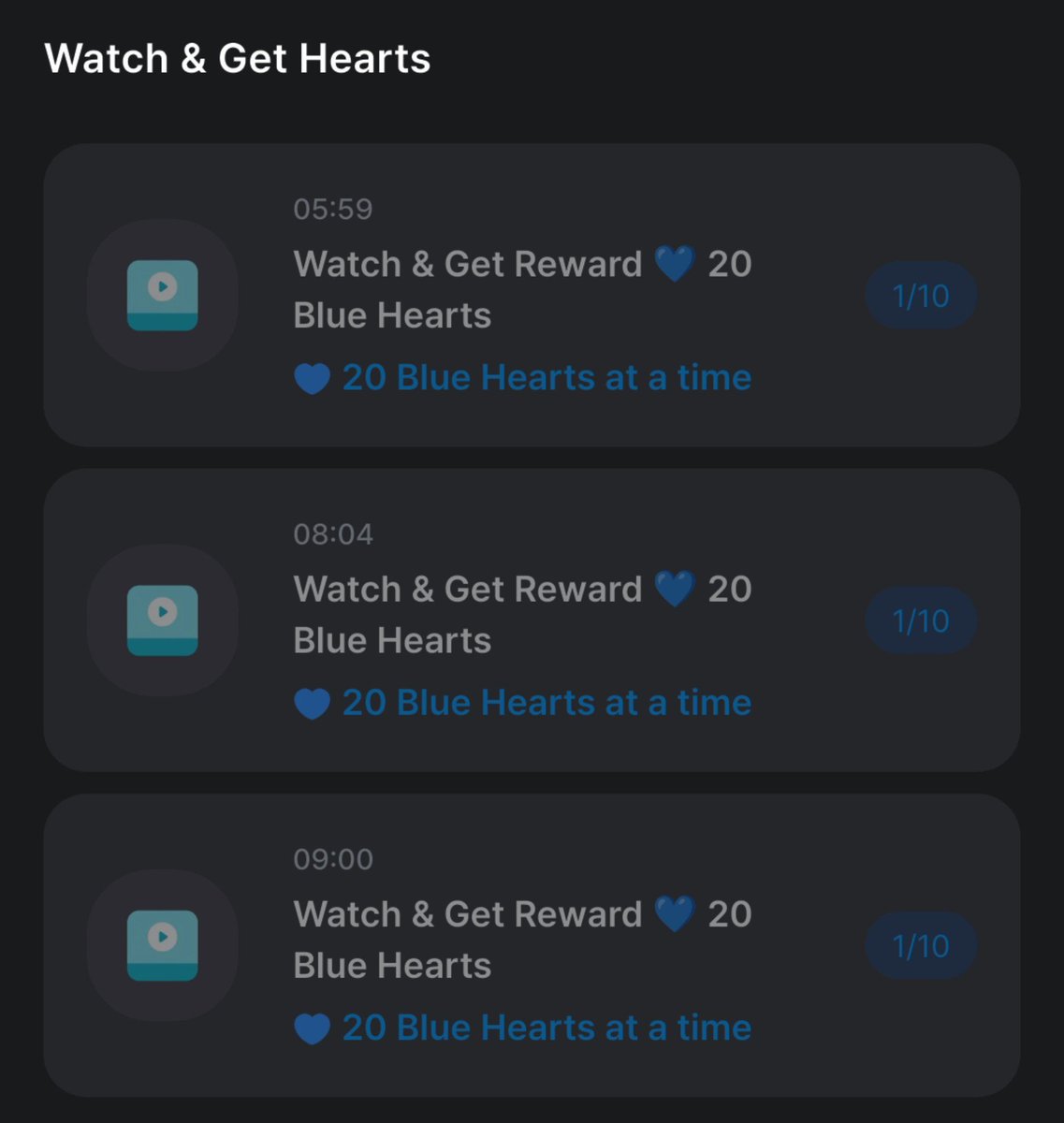 neobarbiee's tweet photo. gmn ceritanya udah nonton ads tp blue hearts nya ga nambah?? https://t.co/cHCENVhgGY