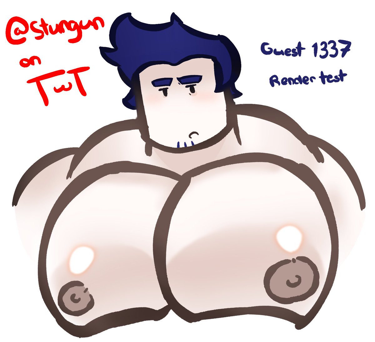 Pumkin_dood's tweet photo. I drew this as a test for rendering

#Guest1337 #bara https://t.co/AedjPSHySD