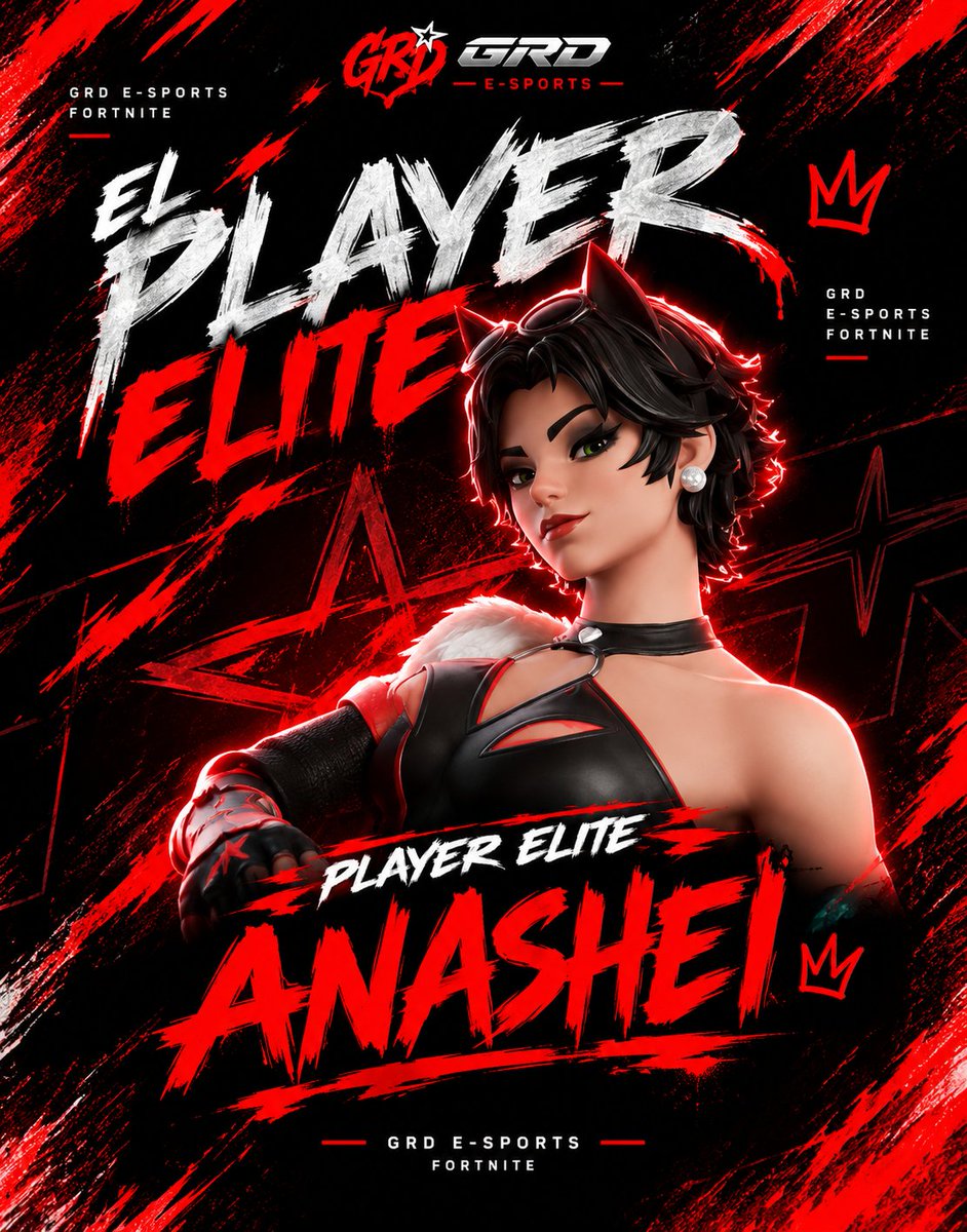 GRD_arg's tweet photo. 🔴⚫¡NUEVO ELITE DE GRD!⚫🔴

Estamos orgullosos de anunciar que @Anashei444  se incorpora oficialmente al elite de GRD.🏆

A partir de hoy, va a representar a GRD E-SPORTS en cada competencia

¡Mucho éxito en esta nueva etapa!❤️🖤
GRD E-SPORTS | MÁS QUE UN EQUIPO, UNA FAMILIA. https://t.co/08qaYwFuXP