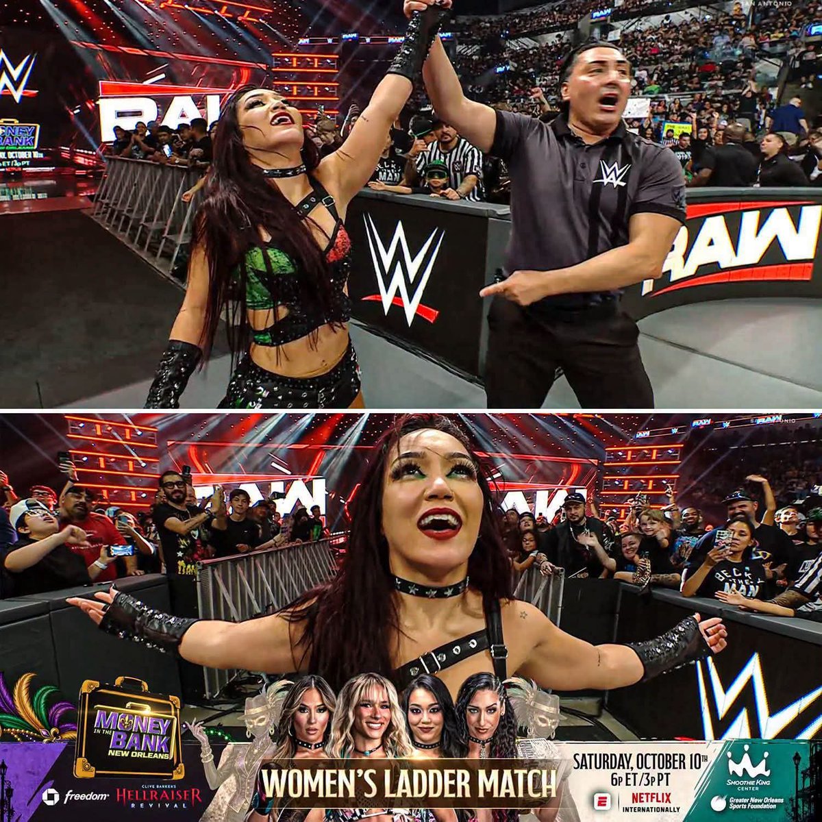 wrestleSzn01's tweet photo. Roxanne Perez qualifies for the MITB ladder match https://t.co/4W0ijbkj6o
