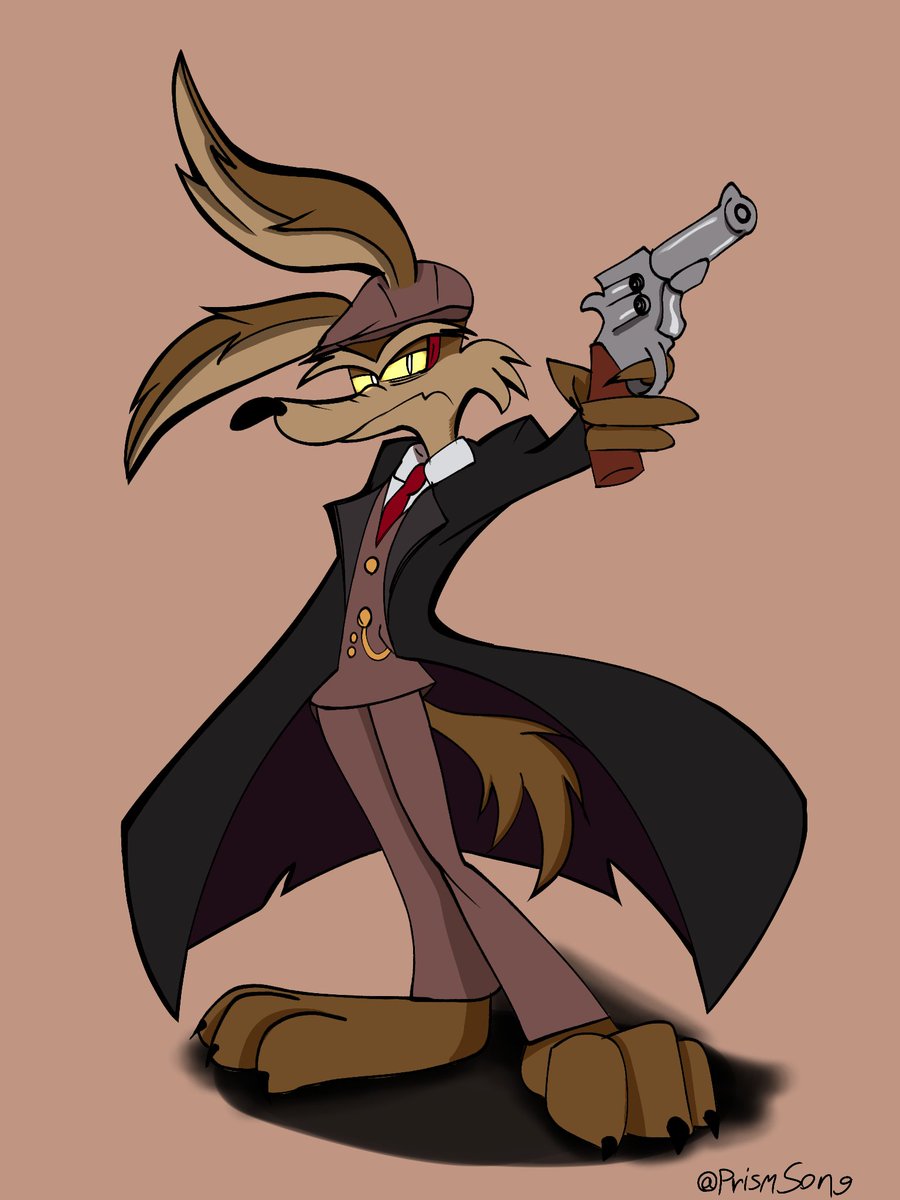 PrismSongONLY's tweet photo. Sorry if I rushed but imagine a Noir-styled Looney tunes show with Wile as the main detective?
I know Kevin and Roadrunner would agree with me 😏
#coyotevscame #wilerunner #attorneycoyote https://t.co/7hnl8AKq4q