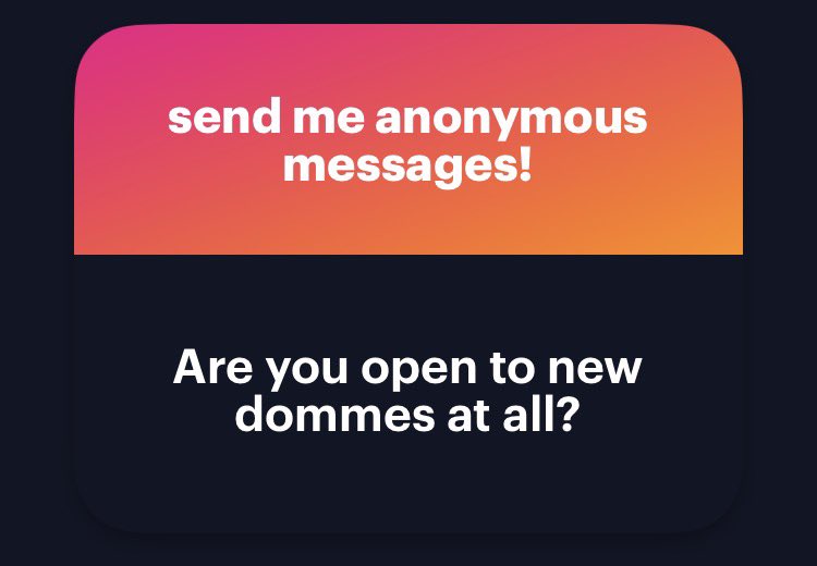 _doomed4you's tweet photo. In short yes, but only for small sends if anything. I have a close circle of dommes and one main domme that fulfill me as much as I could want (and handle lol) https://t.co/CddTBXxLJP