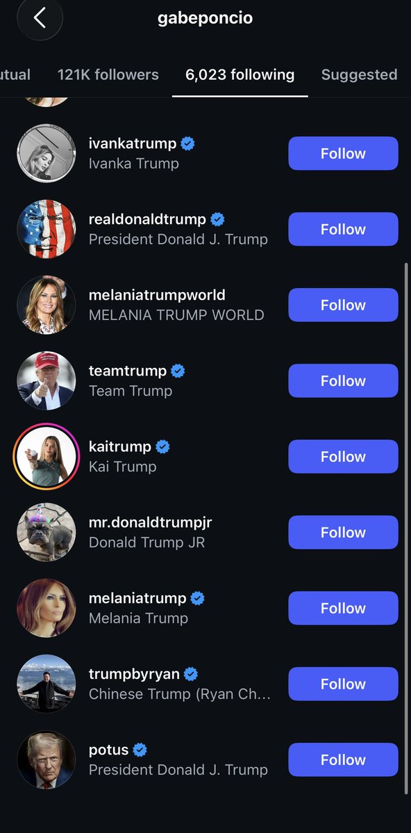 jadesmithhhh's tweet photo. him following and reposting a trumpie/republican content https://t.co/MoJ39I7ijJ