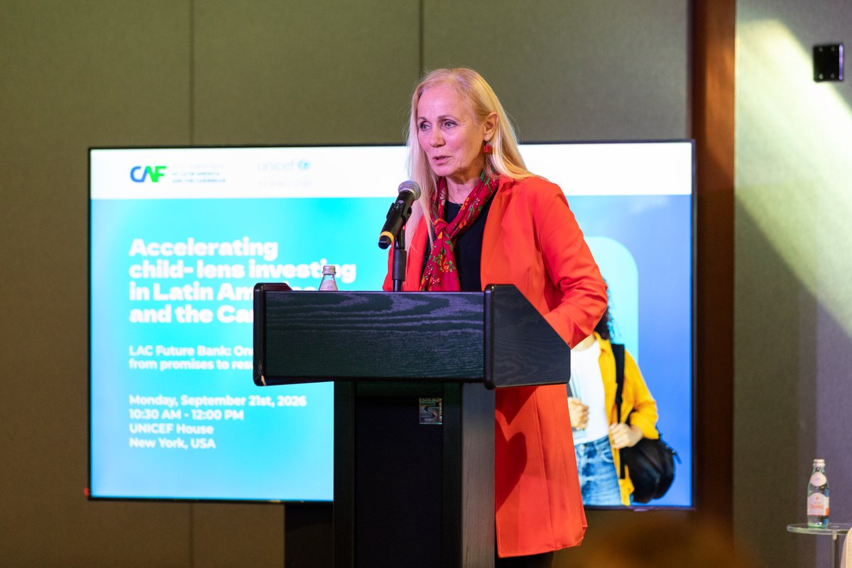 KittyvdHeijden's tweet photo. At a time when development resources are under pressure, every dollar must work harder #ForEveryChild.

One year into CAF’s #BancoFuturoLAC, we see how child-lens investing can turn priorities into results.

The next step is to scale impact and mobilize more partners.

#UNGA81 https://t.co/hHhFTvlXV2