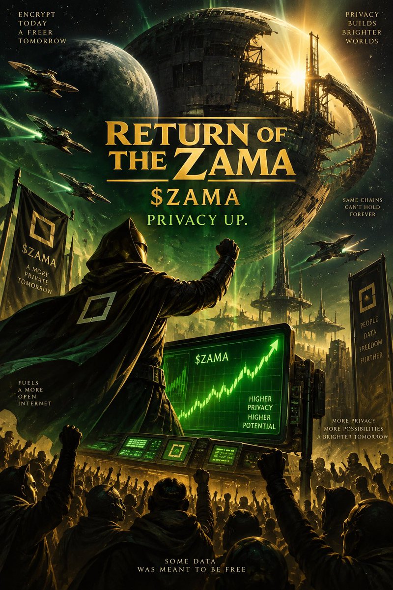 Zama_Altman's tweet photo. RETURN OF THE $ZAMA 
Privacy
Up https://t.co/9mrgKZzc3u