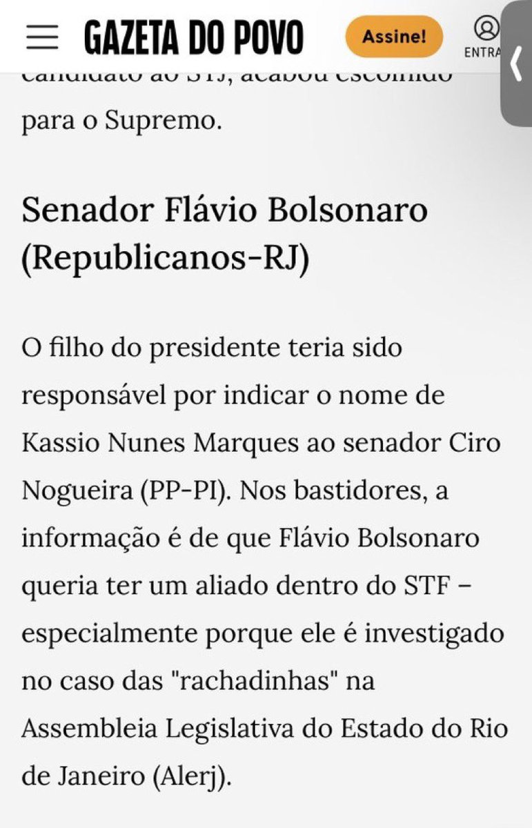 4Mey_7's tweet photo. “Qual o erro? O que você sabe sobre ele”
“Ele, Kassio Nunes, está 100% alinhado comigo”
O eleitor questionou, mas o esquerdista Kassio estava sendo indicado por Flávio e Ciro Nogueira. https://t.co/NiZV37Od1V