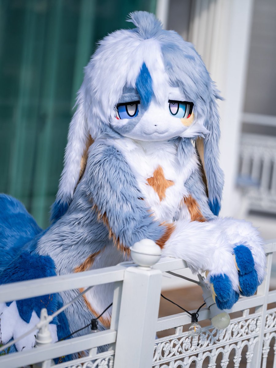 vera_usagi's tweet photo. 시간 있어?                ...아껴 써요!

#FursuitEveryday #Fursuit https://t.co/R6JfsHqtAm