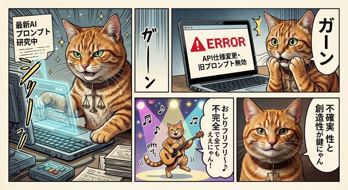 Reilawstyle's tweet photo. AIって半信半疑の遊びでくらいの距離感が我輩は丁度よいにゃん🐾
なぜなら、恐ろしいほど速い速度でせっかく覚えた事が使えなくなるのなんてやらなくても予測がつくし、それで生計成り立つのはYouTubeよりも一瞬なの明白な気がするにゃんね🐾永続的な利確はむしろ無から有にする創意工夫と不完全性かも https://t.co/cWP9uywcXX