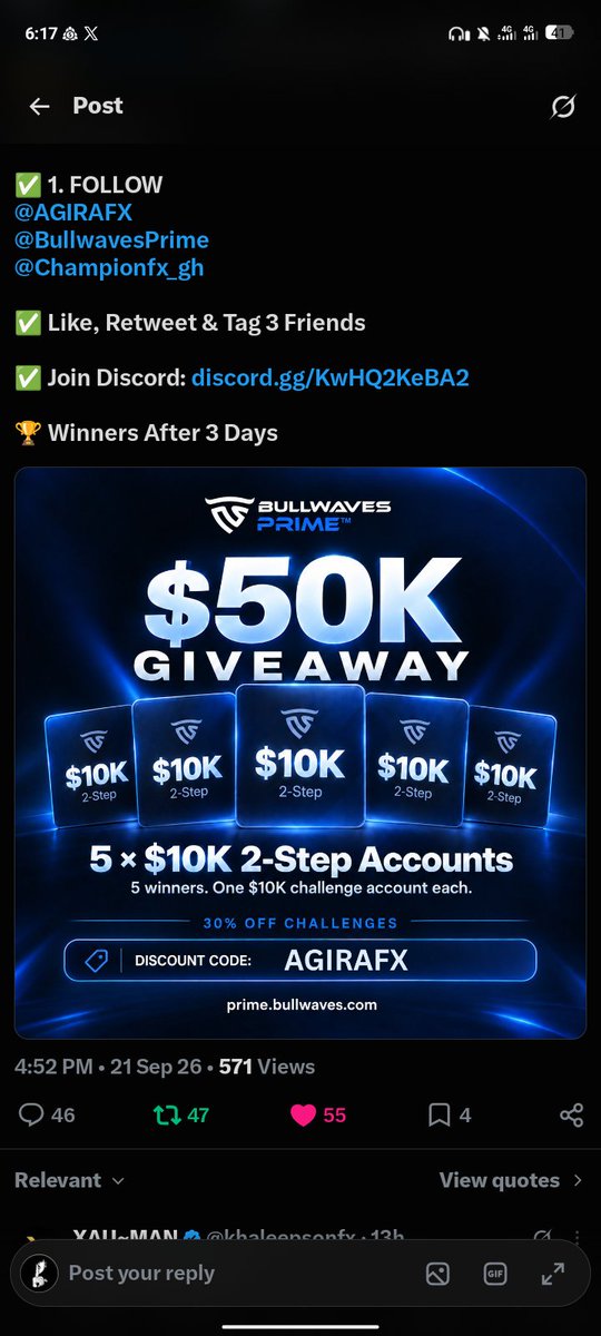 BoyfStevenzvr's tweet photo. @AGIRAFX @BullwavesPrime @Championfx_gh Done all tasks @Just_AlbertFx @ForexKing04 @RoyGoldtrader https://t.co/rYC8Dbx6qg